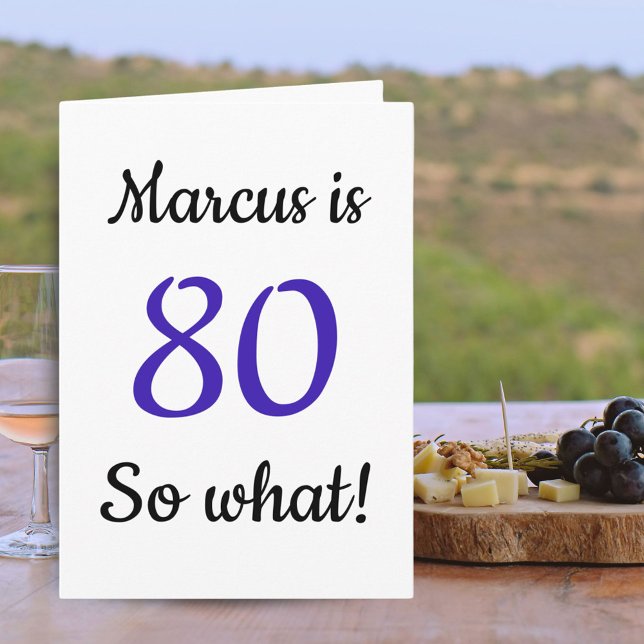  80, så vad är det? kort (Skapare uppladdad)