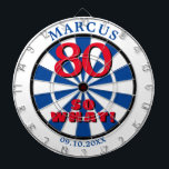 80, så vilken fin citat 80:e födelsedag Dartboard Darttavla<br><div class="desc">80,  så vilken fin citattypografi 80:e födelsedagsskåp. Underbar 80-årsdagspresent till en kvinna eller man med en känsla av humor.  Du kan ändra namn,  datum och ålder.</div>