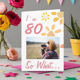 80 Så vilket lustigt citat 80:e Blommigten på föde Kort