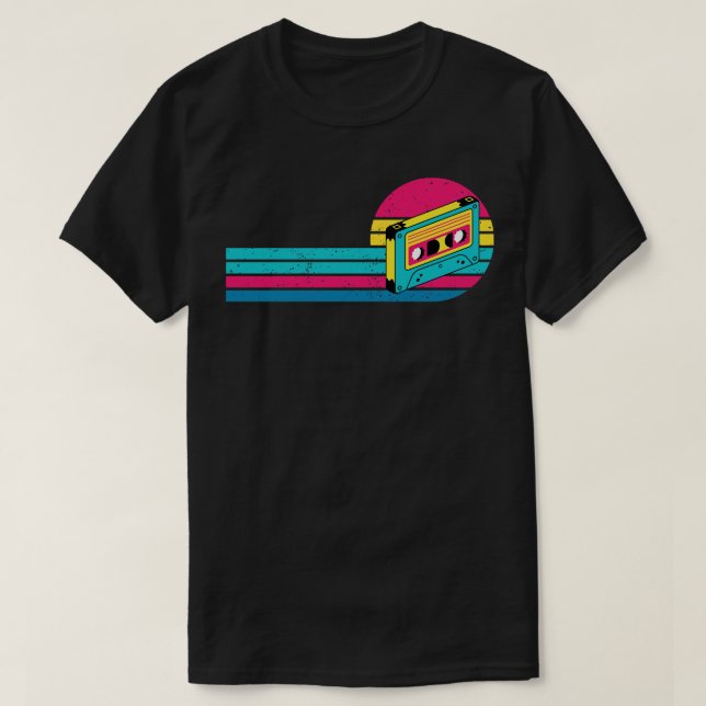80-sekunders vintage-retrokassett t shirt (Design framsida)