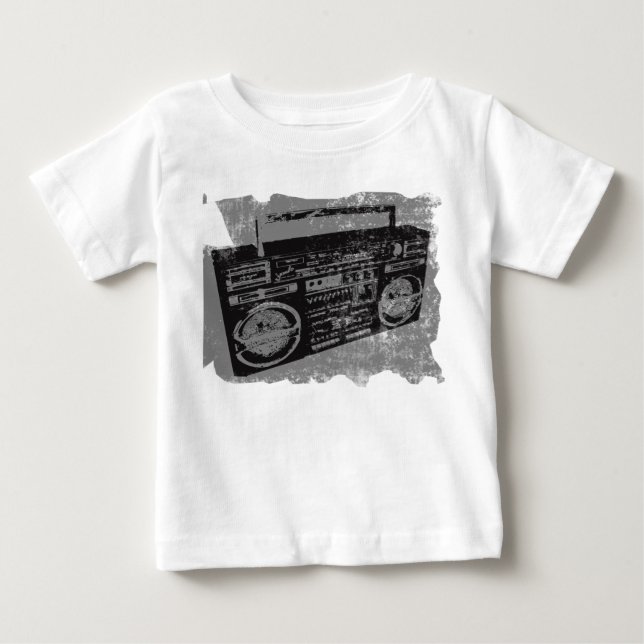 80-TAL 90-TAL BOOMBOX RETRO TRÖJA (Framsida)