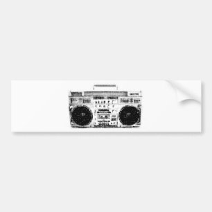 80-tal Boombox Bildekal