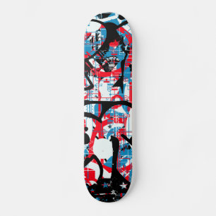 80-tal Graffiti Mini Skateboard Bräda 18,5 Cm