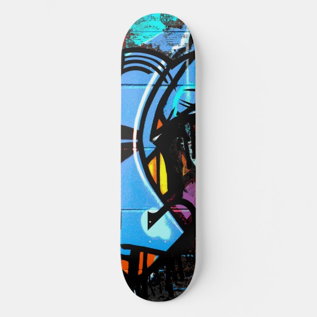 80-tal Graffiti Mini Skateboard Bräda 18,5 Cm (Framsida)