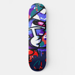 80-tal Graffiti Mini Skateboard Bräda 18,5 Cm