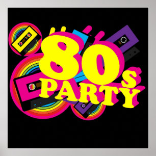 80-tal Partty Poster