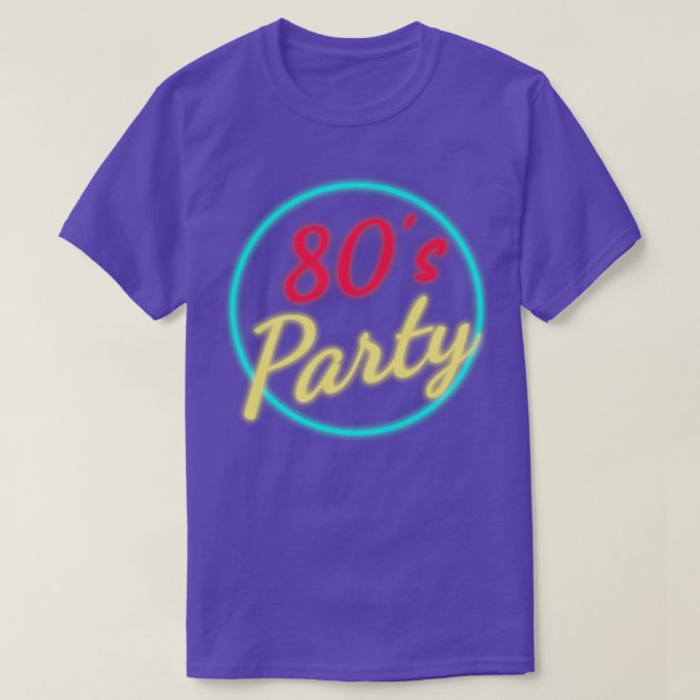 80-tal party neon t shirt (Design framsida)