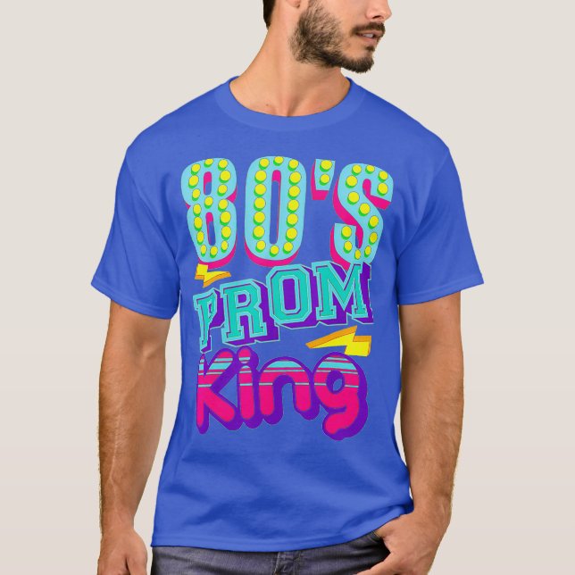 80-tal Prom Kung Funny Disco Throwback Nostalgic T Shirt (Framsida)
