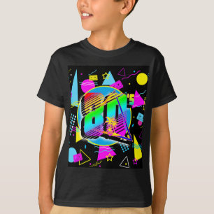 80-TAL RETRO VINTAGE GAMMAL SCHOOL STIL T SHIRT