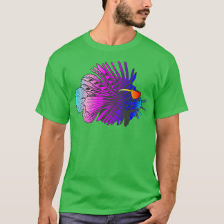 80-tal Retrowave Outrun Synthwave Lionfish T Shirt