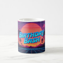 80-tal Synthwave Birthday Bash Coffee Mugg