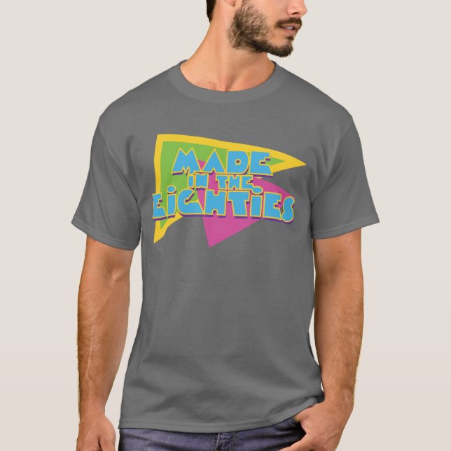 80-tal tee shirt (Framsida)