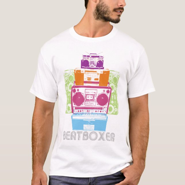 80-talBeatBoxer robot T-shirt (Framsida)