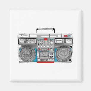 80-talboomboxillustration magnet