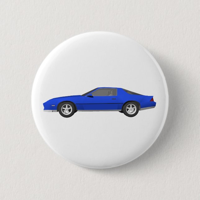 80-talCamaro sportbil: 3D modellerar: Knapp (Framsida)