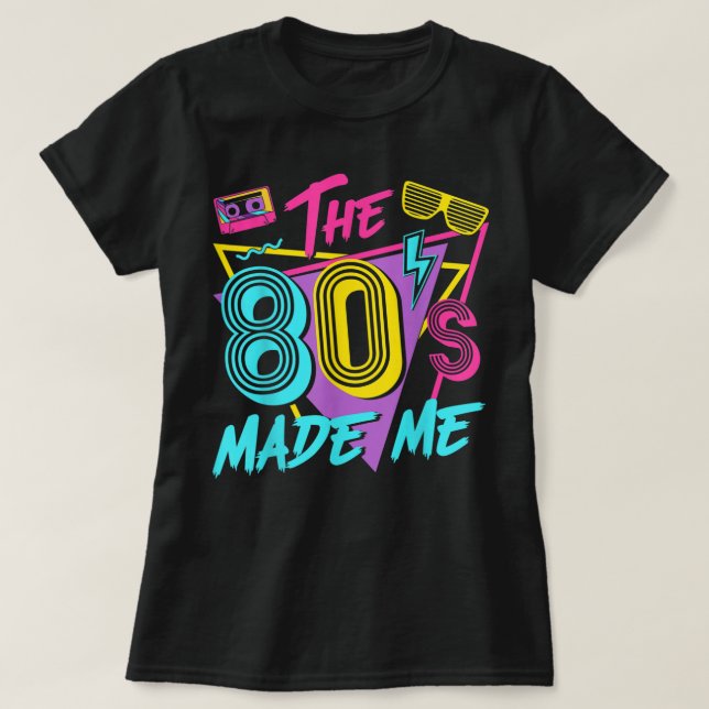 80-talet gjorde mig i Kärlek 80-talet T Shirt (Design framsida)