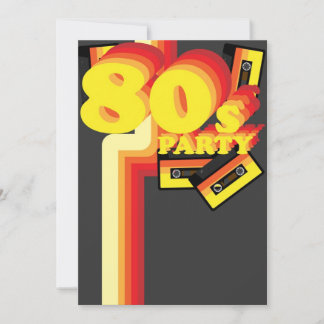 80-talet Party Inbjudningar