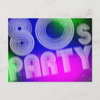 80-talet Party Vykort