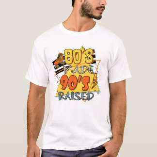 80-talet tillverkade 90-tal upphöjda retro groovy  t shirt