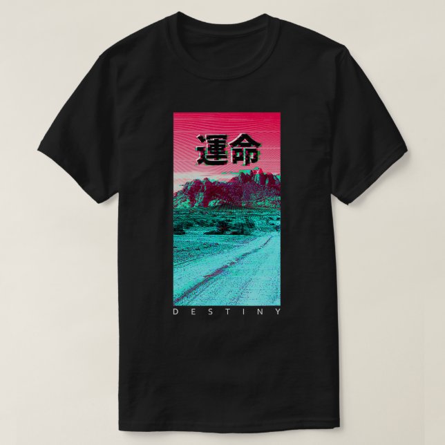 80-talets 90-årsjubileum i Vaporwave Aesthetic Mod T Shirt (Design framsida)