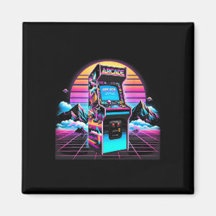 80-talets 90-sekunders Vintage Retro Arcade Video  Magnet