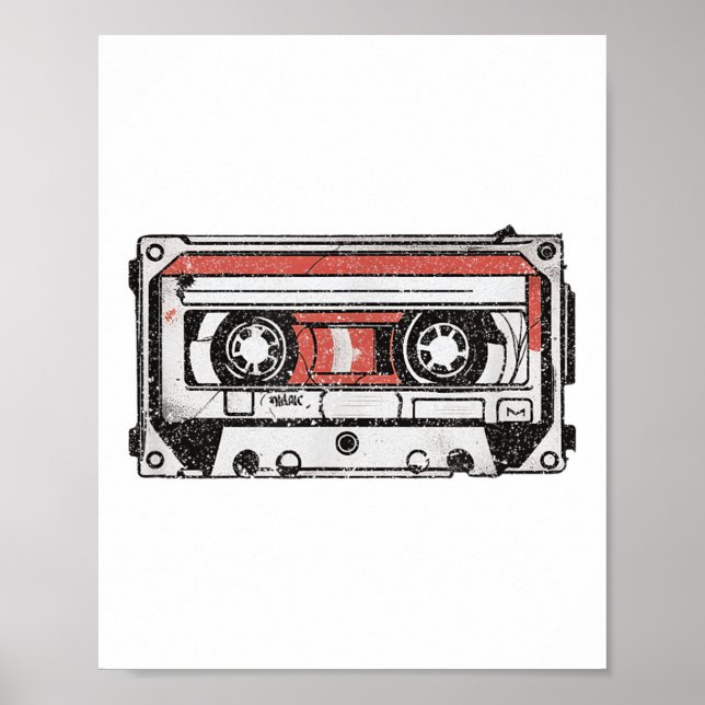 80-talets 90-tal nostalgiskt Retro Cette-bandbakba Poster (Framsidan)