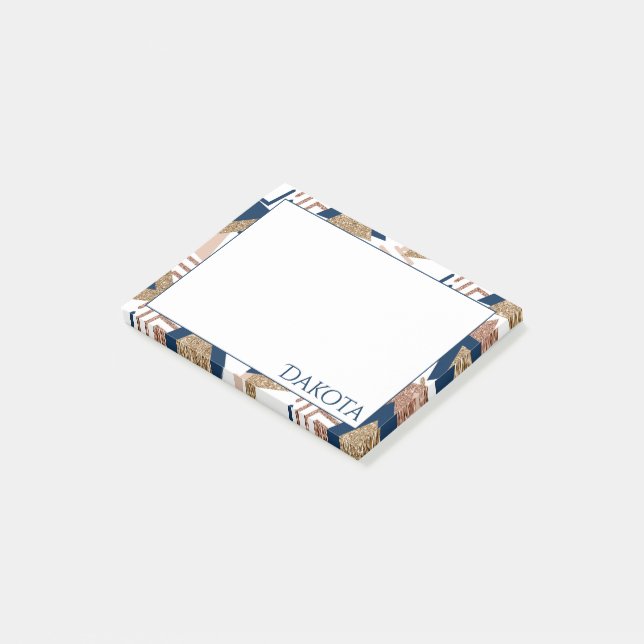 80-talets Abstrakt för Trendig | Anpassningsbarna  Post-it Block (Vinklad)