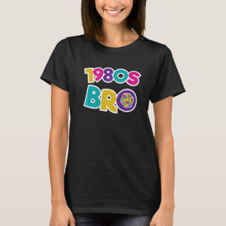 80-talets Bro 1980-årsjubileum Party Mönster Stil T Shirt
