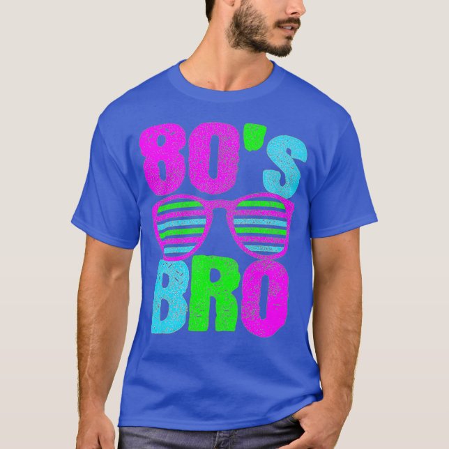 80-talets Bro - Retro 1980-talets solglasögon Disc T Shirt (Framsida)
