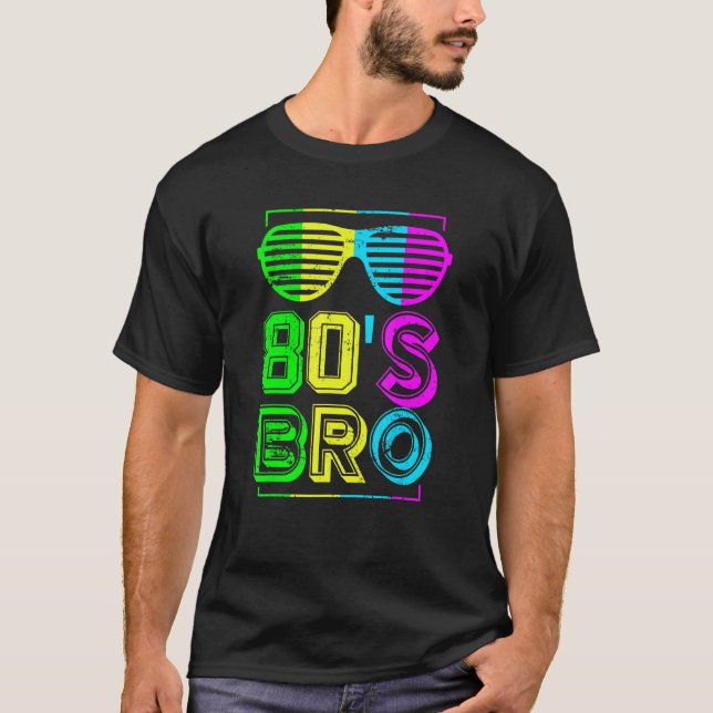 80-talets Generation Disco Music Eighties Bro Mana T Shirt (Framsida)