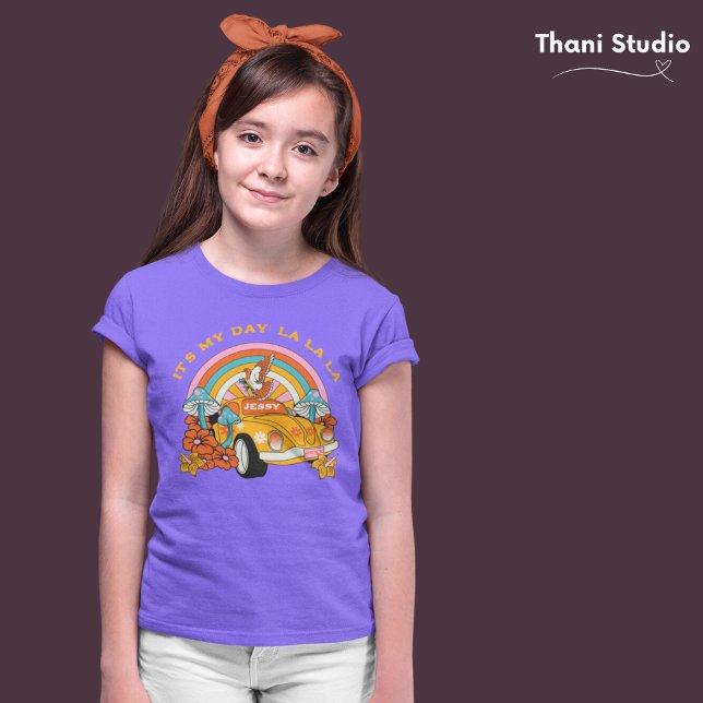 80-talets Lila för återställande av Födelsedagsfes T Shirt (Skapare uppladdad)