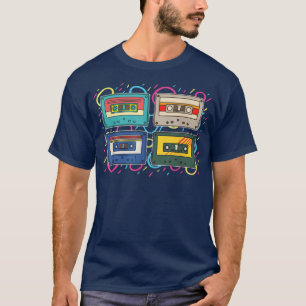 80-talets Mixtape 1980s Music Älskare Retro Casset T Shirt