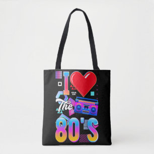 80-talets Music Radio Kärlek Eighties Disco Tygkasse