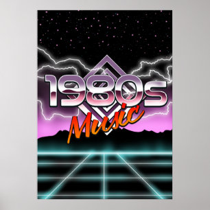 80-talets musik poster