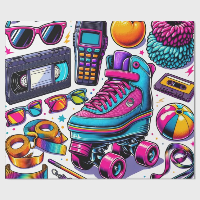 80-talets pop-kulturikoner presentpapper (Platt)