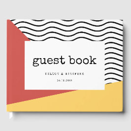 80-talets poppart Memphis stil bröllop Gästböcker