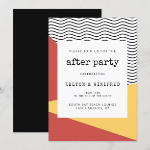 80-talets poppart Memphis stil efter party Inbjudningar