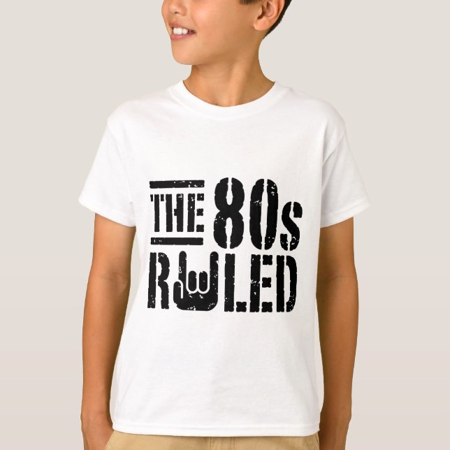 80-talets regler tee shirt (Framsida)