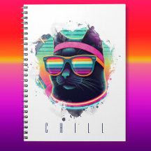 80-talets Retro Coola Cat med sötband och solglasö