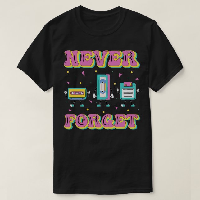 80-talets Retro Costume Temaparty Costume 90s Part T Shirt (Design framsida)