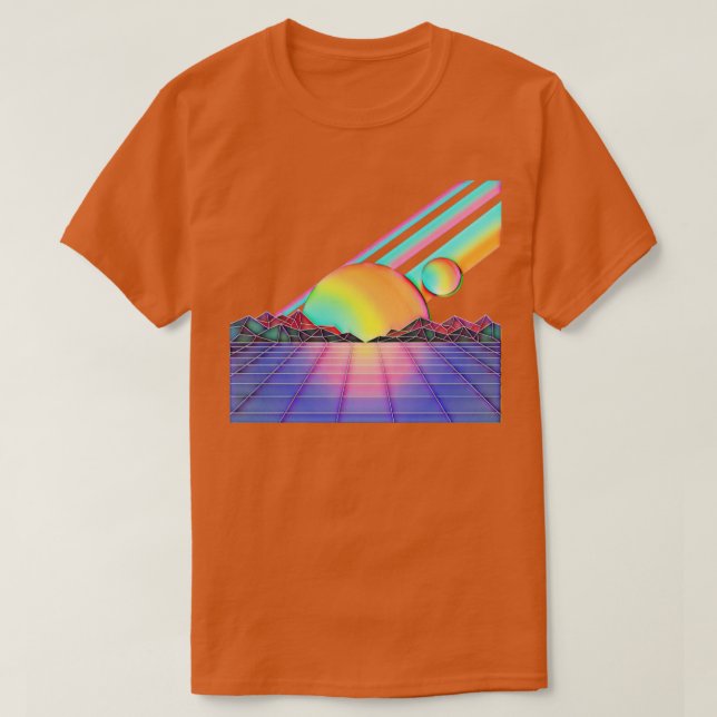 80-talets retrografik för Airbrush Retro T Shirt (Design framsida)
