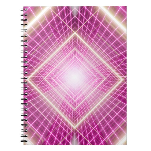 80-talets retrotro och sci fi pop-art-scen. anteckningsbok (Framsidan)