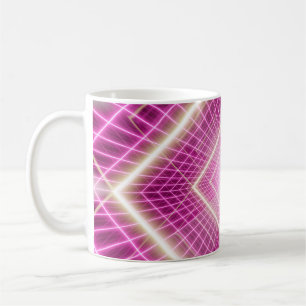 80-talets retrotro och sci fi pop-art-scen. kaffemugg