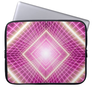 80-talets retrotro och sci fi pop-art-scen. laptop fodral