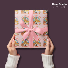 80-talets Rosa för återställande av Födelsedagsfes Presentpapper