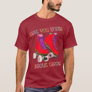 80-talets rullskridskor - rullskridskor - disco - t shirt