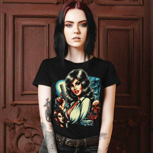 80-talets skräckflicka t shirt