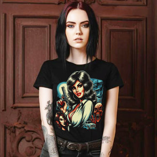 80-talets skräckflicka t shirt