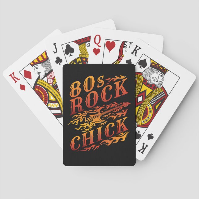 80-talets Sten Chick Music Älskare Women Casinokort (Baksidan)