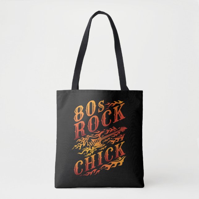 80-talets Sten Chick Music Älskare Women Tygkasse (Framsida)